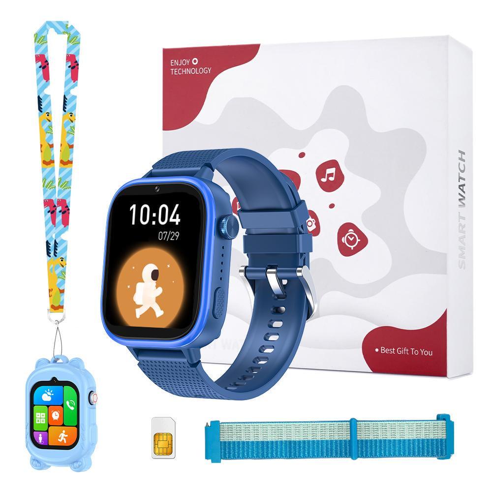 Дитячий смарт-годинник Lemfo D-29 Pro з GPS, змінними ремінцями, SIM-картою, відеодзвінками та IP67 Синій (8896899)