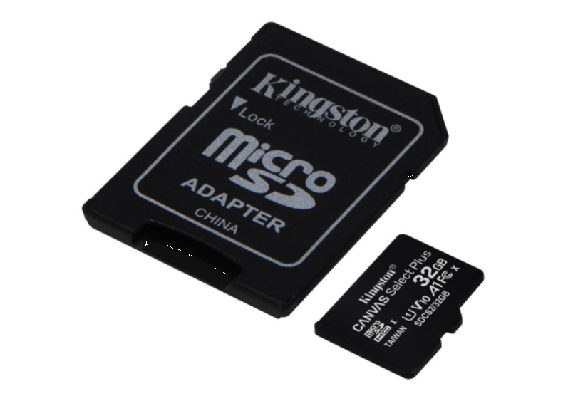 Карта памяти Kingston microSDXC Canvas Select Plus 32 GB Class 10 А1 с адаптером (SDCS2/32 GB) - фото 2