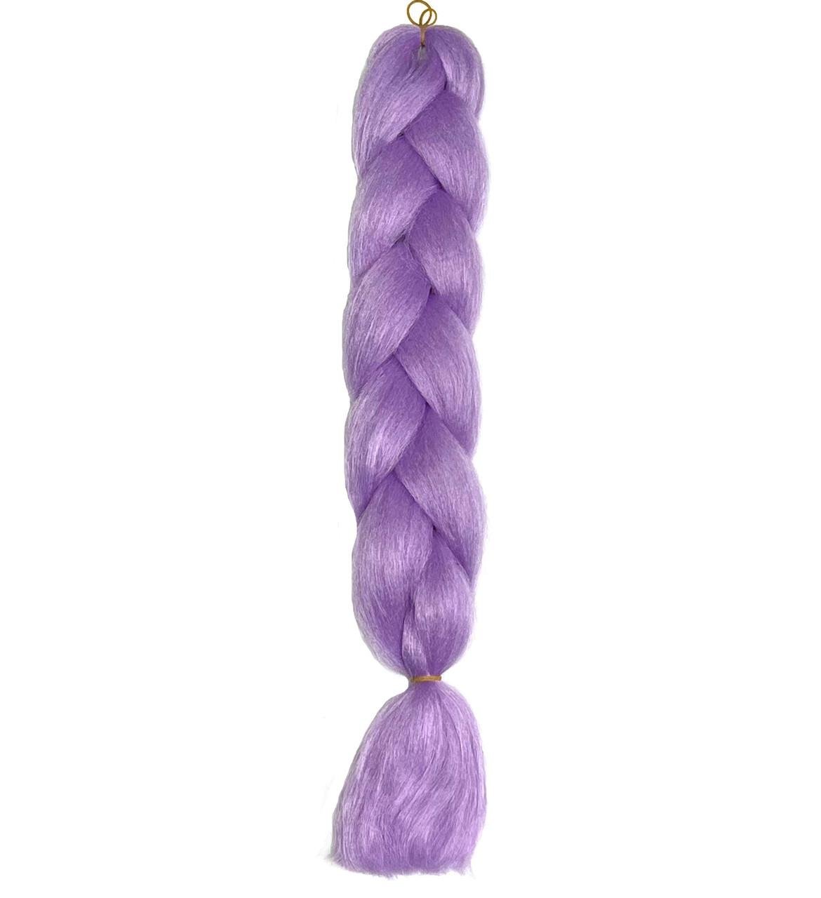 Канекалон Jumbo braid однотонный термостойкий для плетения 60 см 100 г Сиреневый (КН6000в36) - фото 1