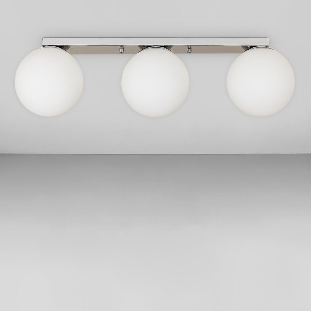 Люстра потолочная лофт Light House LS-18638F-3 CR/WH 500 Хром/Белый