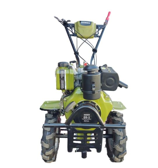 Мотоблок дизельный DOZER D5-1 4.00-10 3+1 с электростартом Салатовый