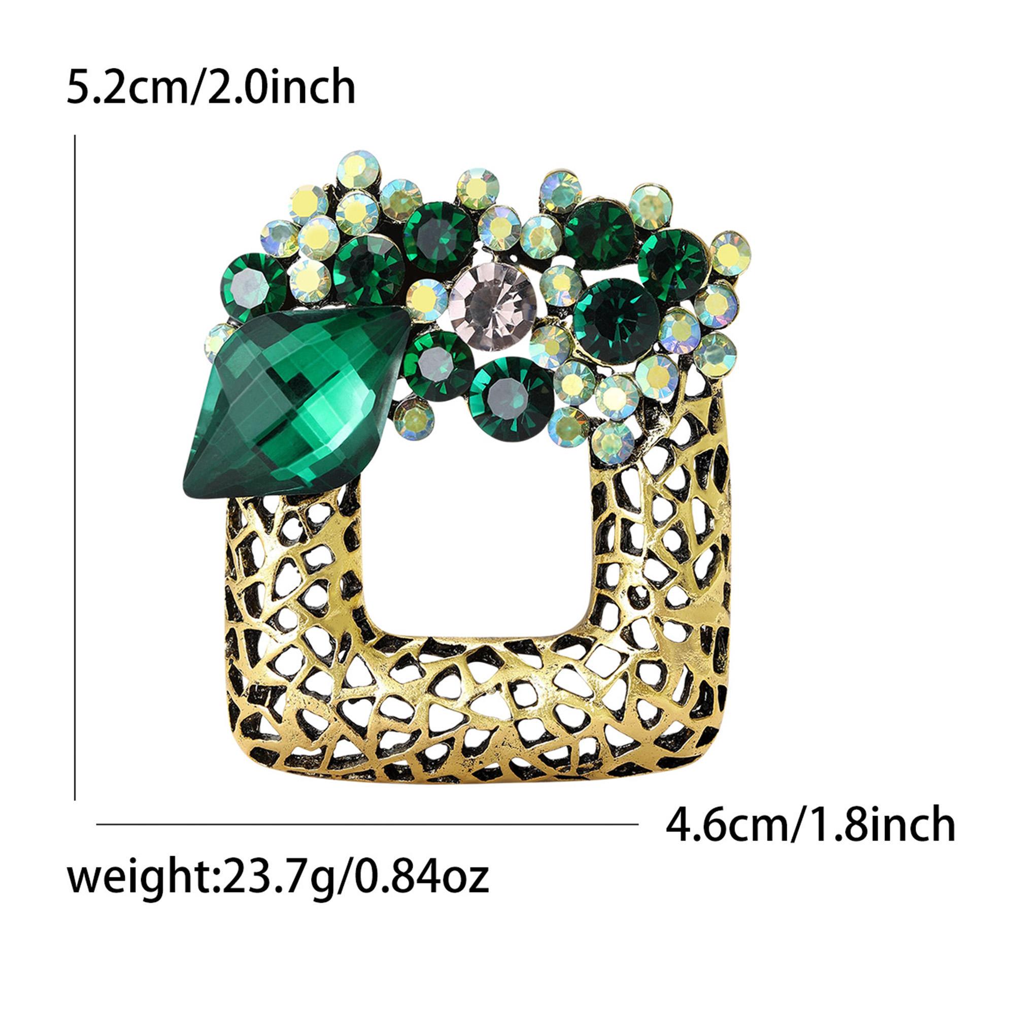 Брошка Квадрат з квітами 52x46 мм 23,7 г (158511313) - фото 2 Брошка Квадрат з квітами 52x46 мм 23,7 г (158511313) - фото 2