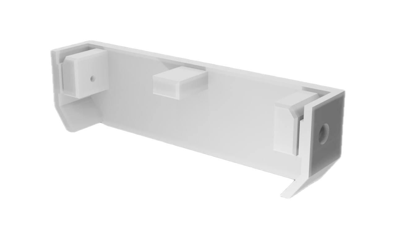 Заглушка торцевая 3D ArtLine EasyFast на профиль SENS 10 Белый (UK19ЗТБ3D)