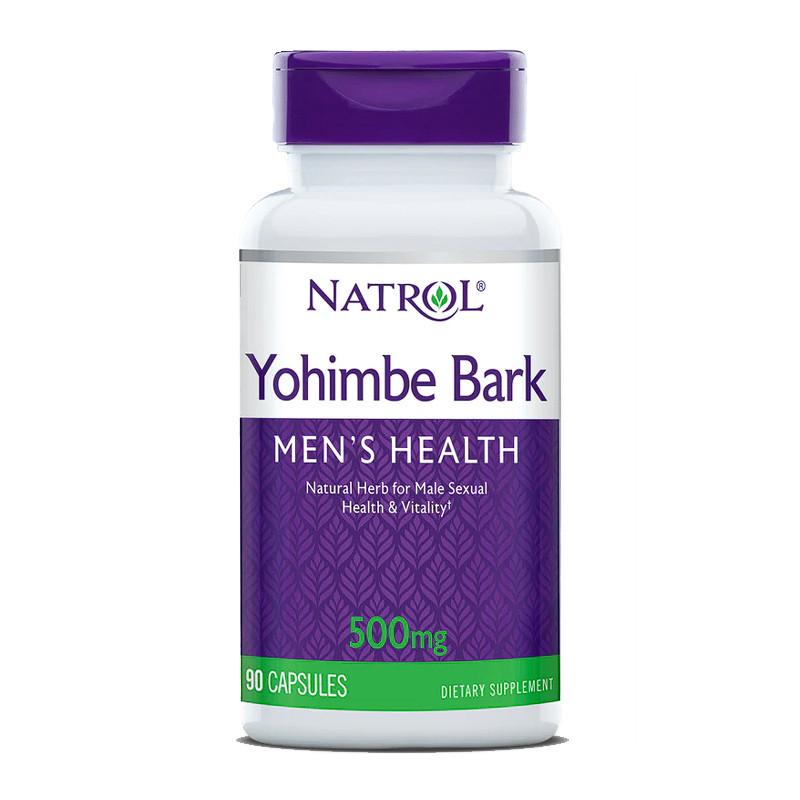 Екстракт Йохімбе Natrol Yohimbe Bark 500 мг 90 капс. (11057-01)