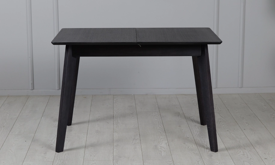 Стол раскладной Милан из массива дерева 1100/1400x700x750 мм Черный (2147484286) - фото 5