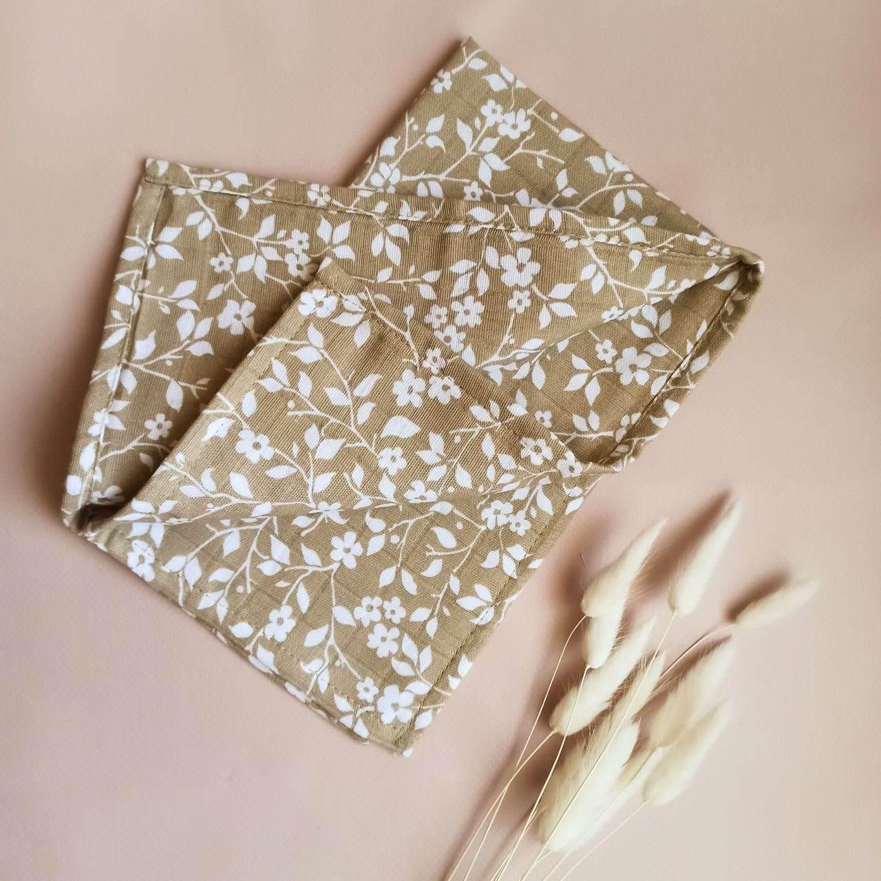 Муслиновое полотенце Just Kids 30x50 см Горчичный (9e827df1)