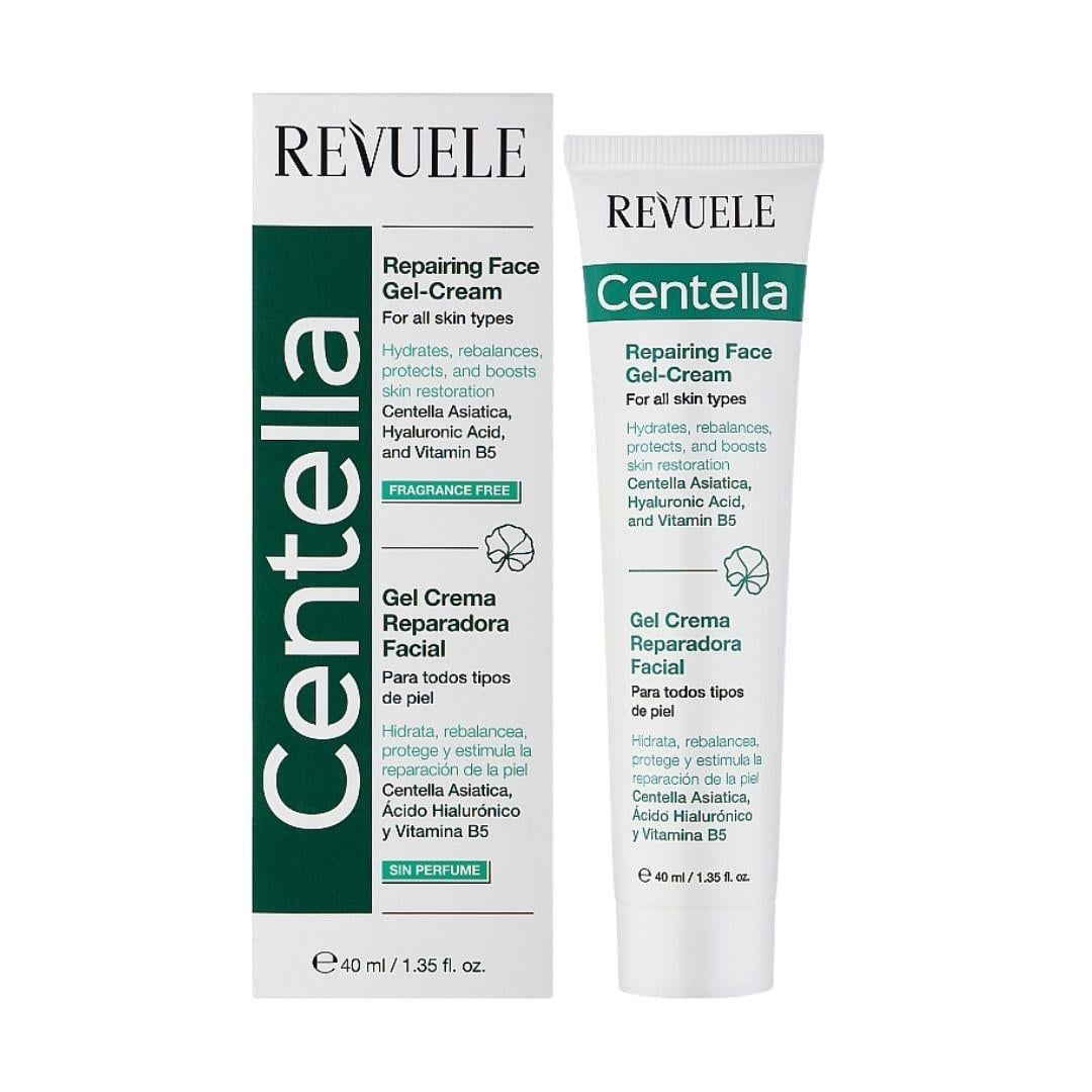 Крем-гель для обличчя відновлювальний з центелою Revuele Centella 40 мл