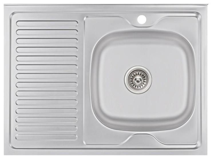 Мойка для кухни Brinex 6080-R BRIN6080RSAT06 накладная 0,6 мм (63446)