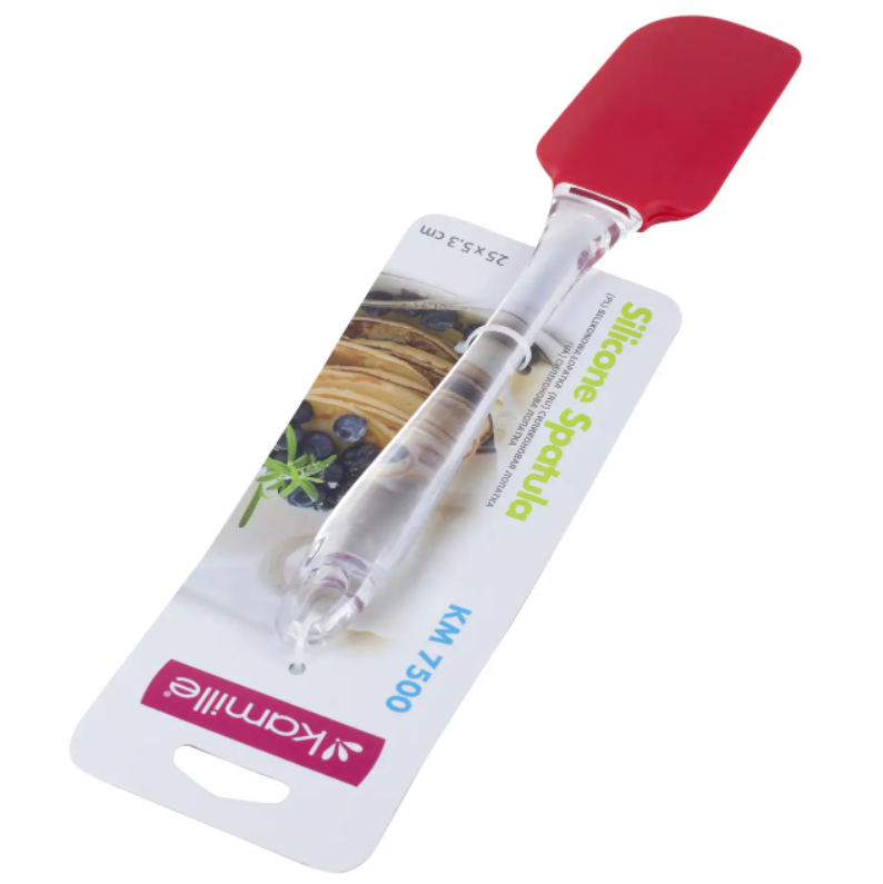 Лопатка силіконова Kamille KM-7500 26х6,5 см Червоний (NA001861)