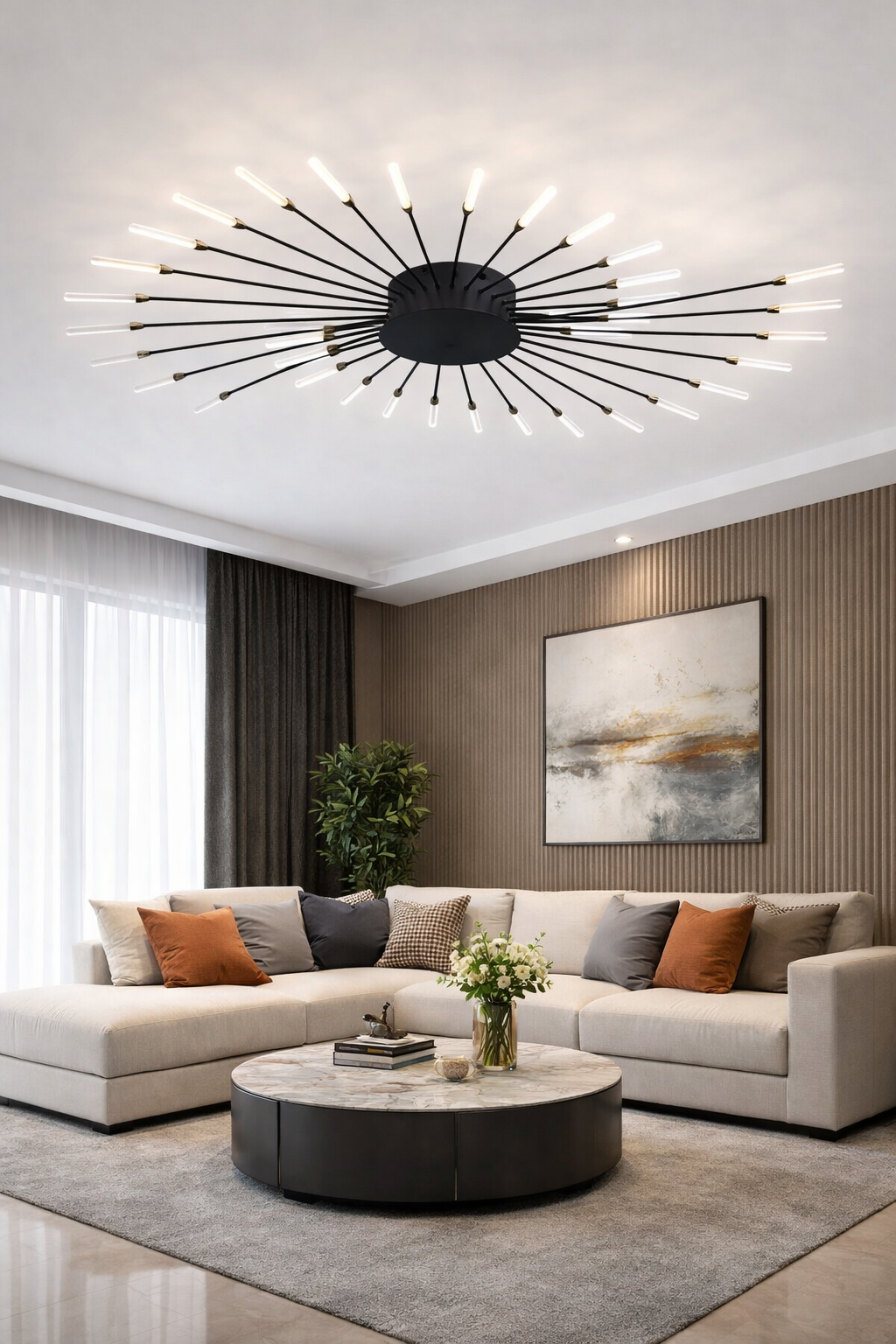 Люстра Radiant Sun LED 52W (42 20217/42BK)