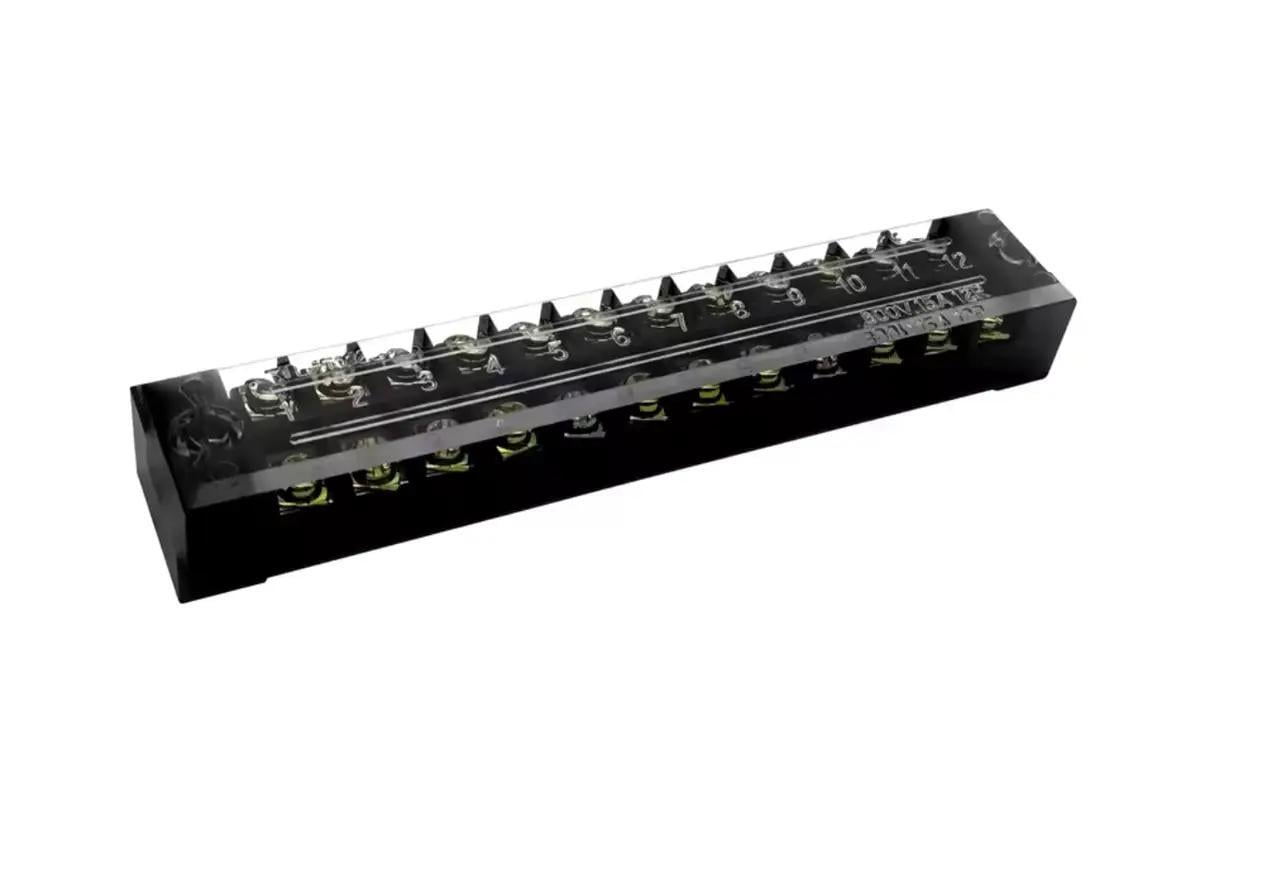 Клеммная колодка барьерного типа винтовая 12 контактов 60V 15А (33165311) Клеммная колодка барьерного типа винтовая 12 контактов 60V 15А (33165311)