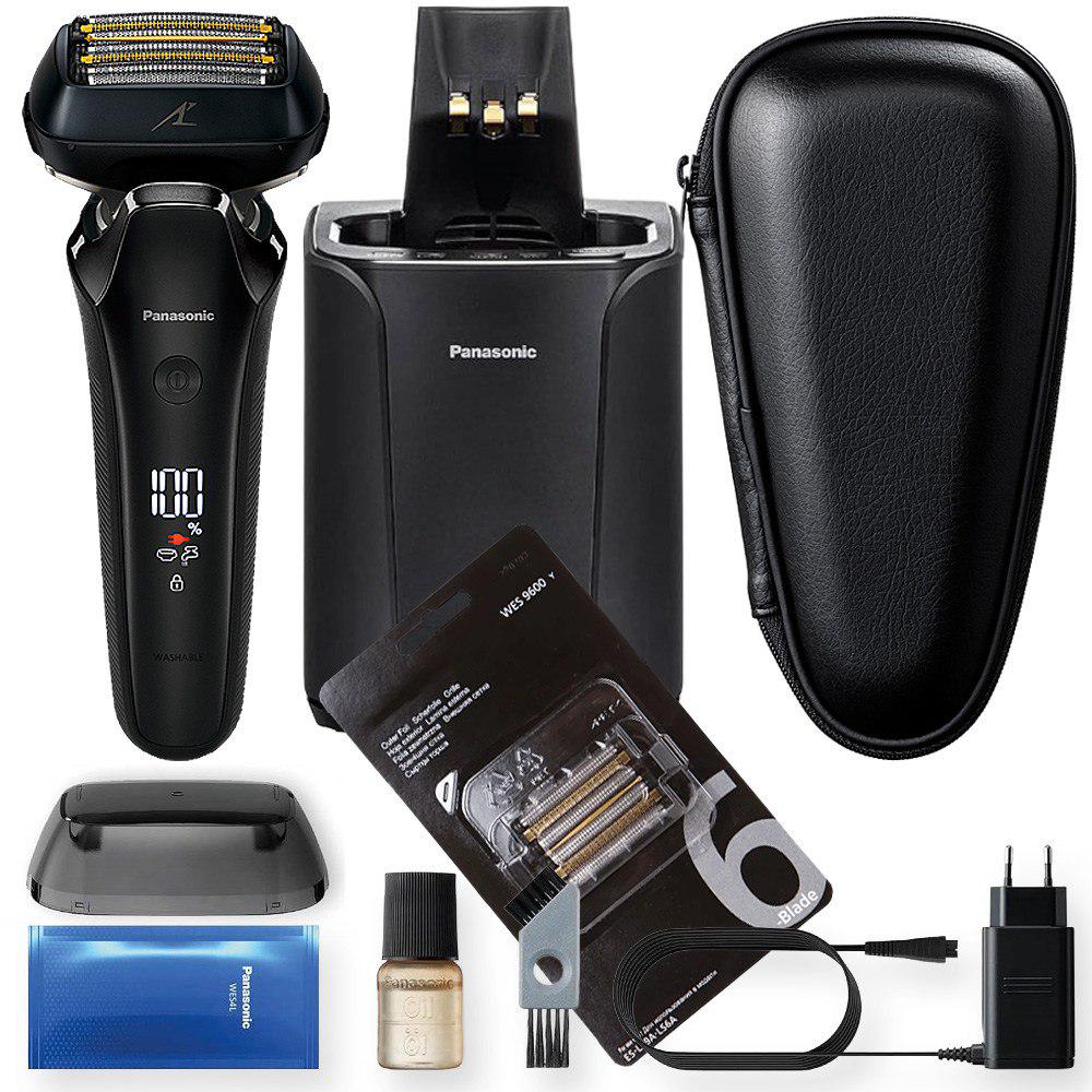 Электробритва Panasonic ES-LS9A-K820-AS1 с дополнительной сменной сеточкой WES-9600Y-1361 и маслом WES-8196X-7911 (32394847)