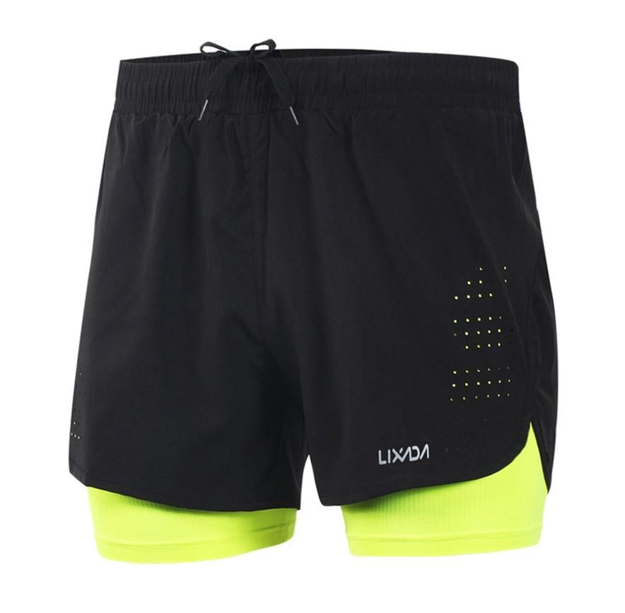 Шорты мужские для бега Lixada 2-в-1 быстросохнущие M (R70058)