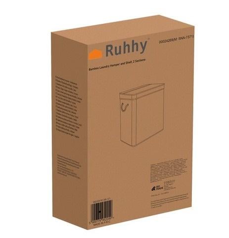 Кошик бамбуковий для сортування білизни з двома відділеннями 100 л - фото 9 Кошик бамбуковий для сортування білизни з двома відділеннями 100 л - фото 9