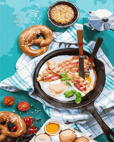 Картина по номерам Brushme  40х50 см Вкусный завтрак