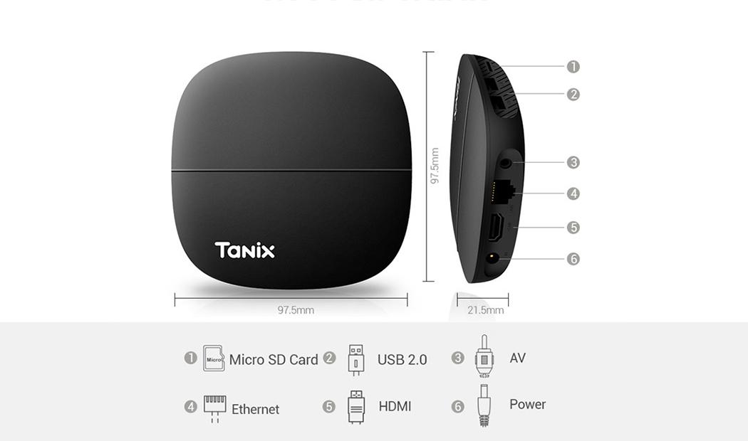 Смарт приставка ТВ Tanix A3 2/16 Gb Android 10 (680) - фото 8