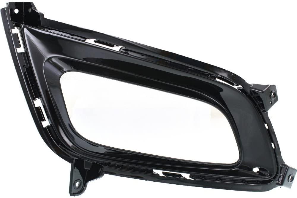 Решітка бампера AVTM Kia Optima 13-16 права з отвором під противотуманки Чорний глянець (4032 914)