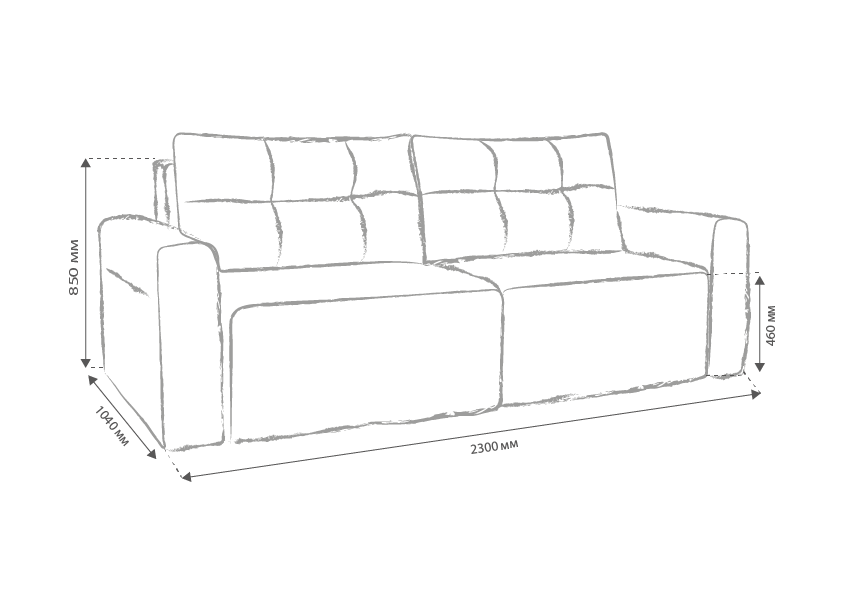Диван прямий розкладний Елегант Benefit 48 (20024836) - фото 6 Диван прямий розкладний Елегант Benefit 48 (20024836) - фото 6