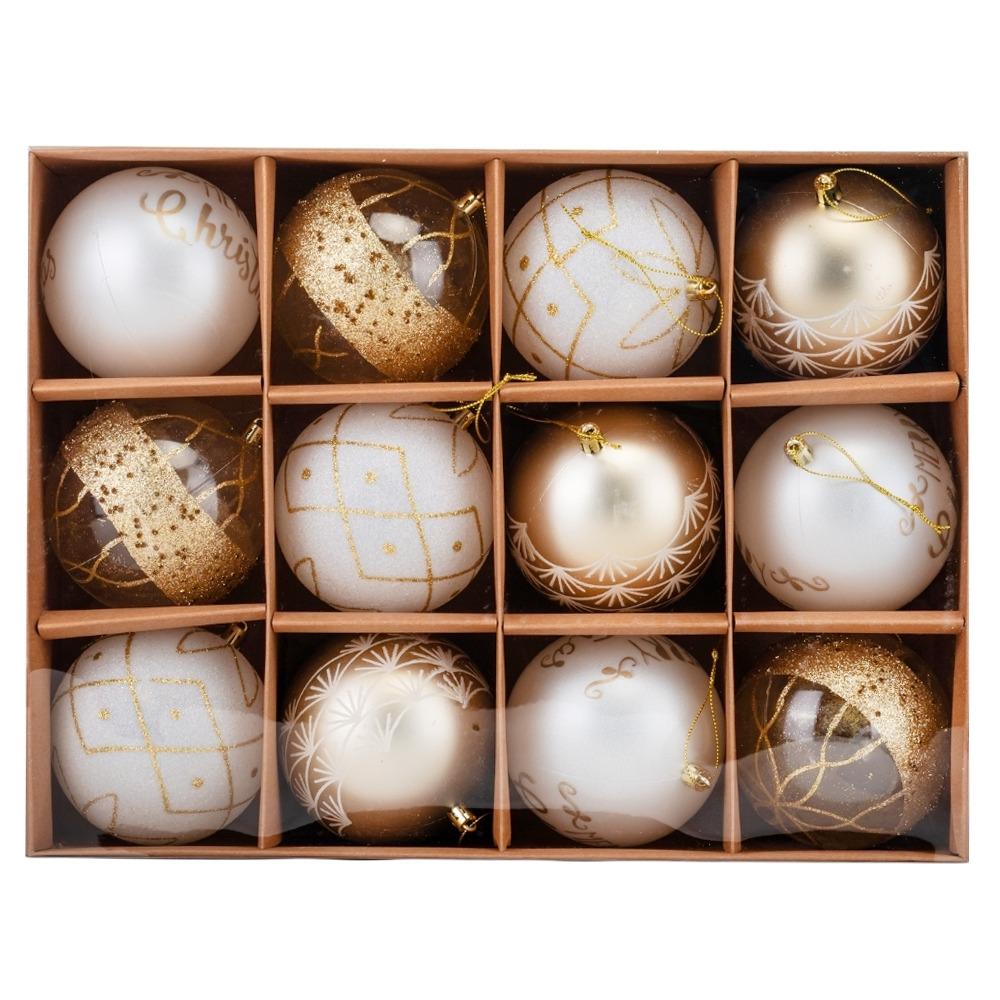 Набор шаров Звездные сказки 10 см 12 шт. (9125-022) - фото 1 Набор шаров Звездные сказки 10 см 12 шт. (9125-022) - фото 1