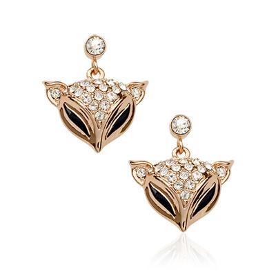 Серьги с кристаллами Сваровски Italina 3210950 Белый