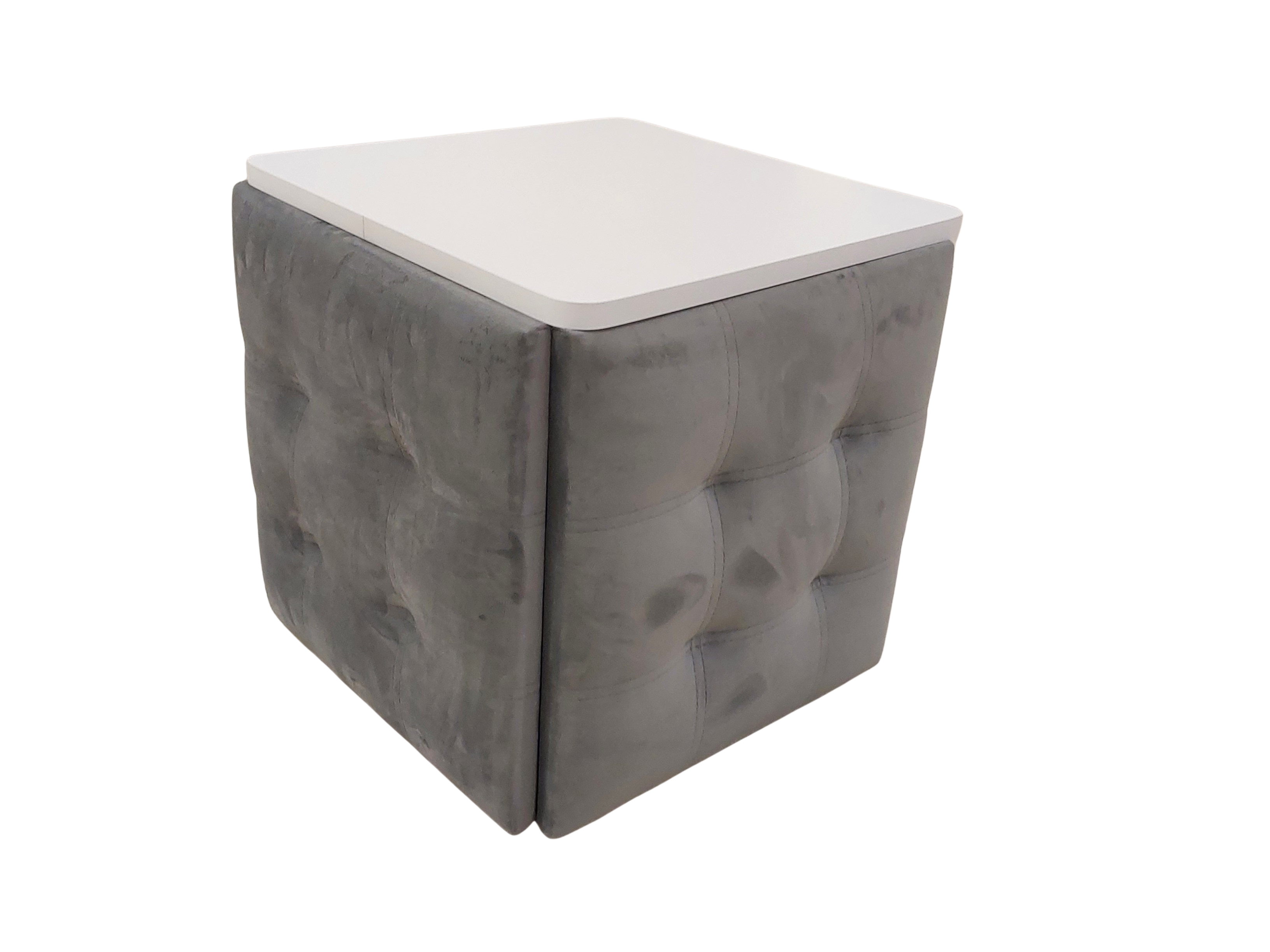 Пуф-трансформер Жасмін 91 5в1 Сірий/Білий (46)