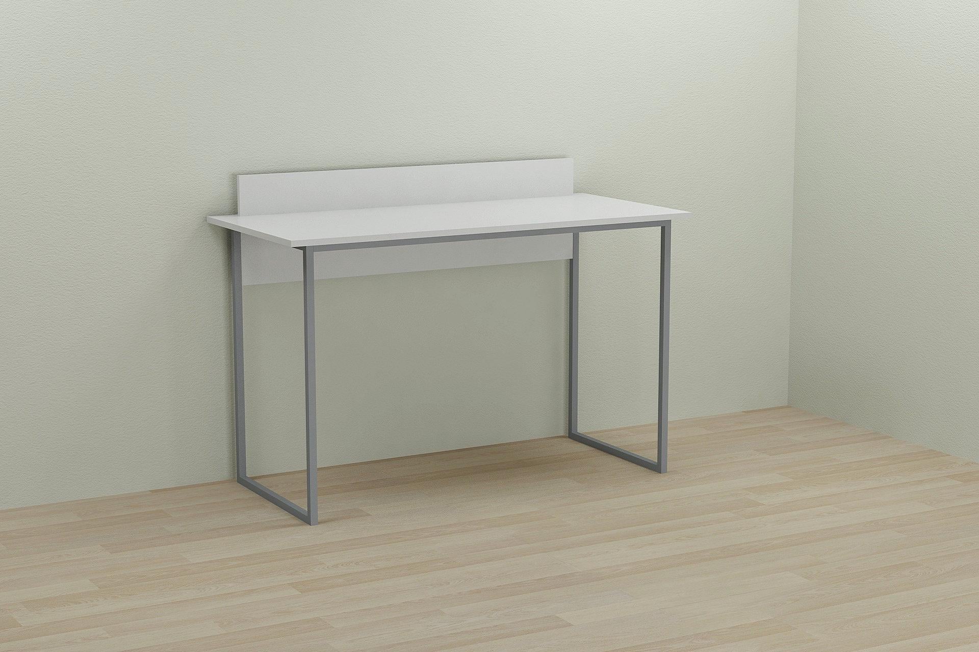 Стол компьютерный Ferrum-decor Скай ДСП 16 мм 75x100x60 см Серый/Белый (FRD-101531)