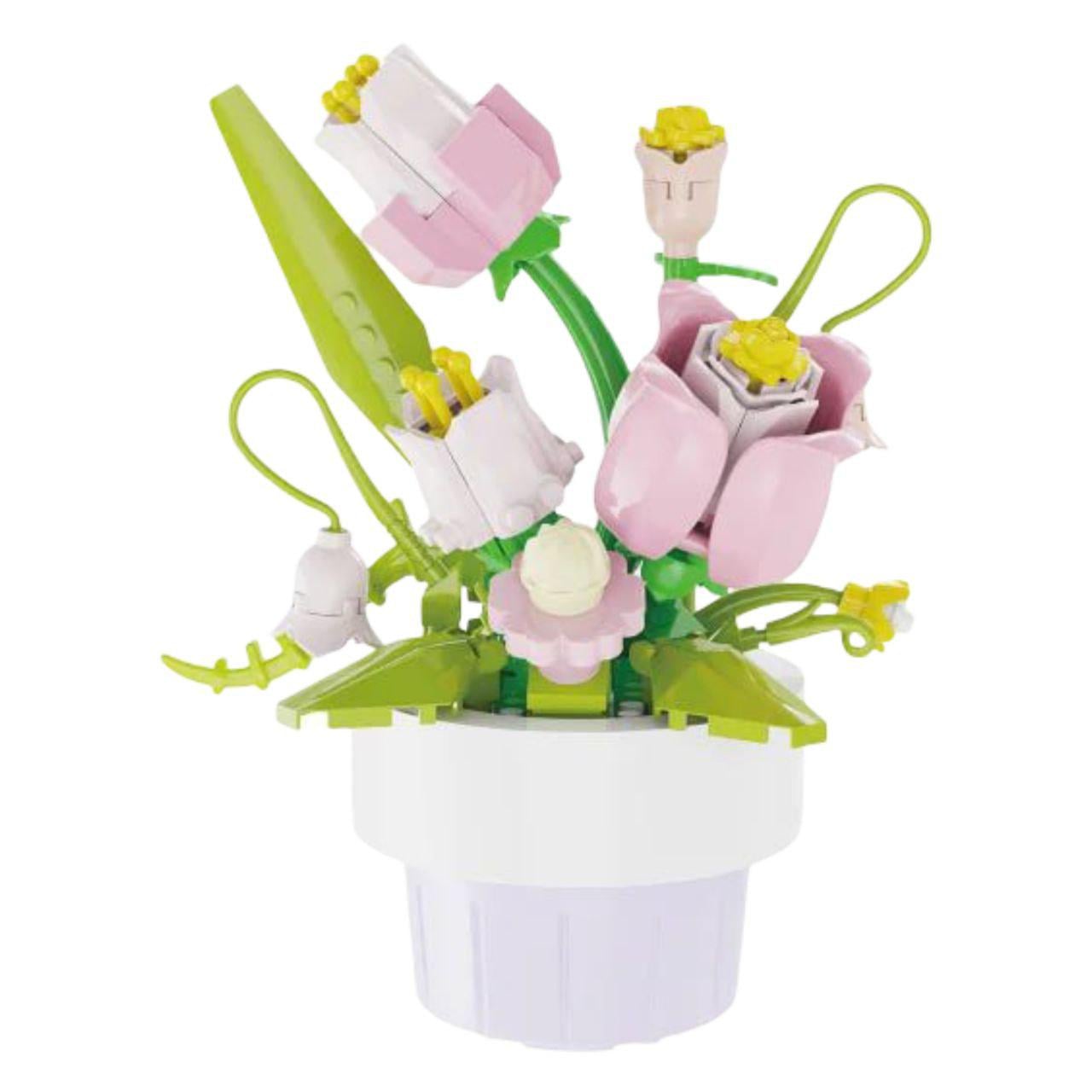 Конструктор Розовые бутоны P2381 172 дет. 8х5,1х10,1 см Розовый (32063845)