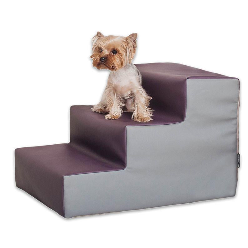 Сходинки для Собак Haustier Grape 3х-рівневі екошкіра вологостійкі 54х40х36см (R1-1-e01) - фото 2 Сходинки для Собак Haustier Grape 3х-рівневі екошкіра вологостійкі 54х40х36см (R1-1-e01) - фото 2