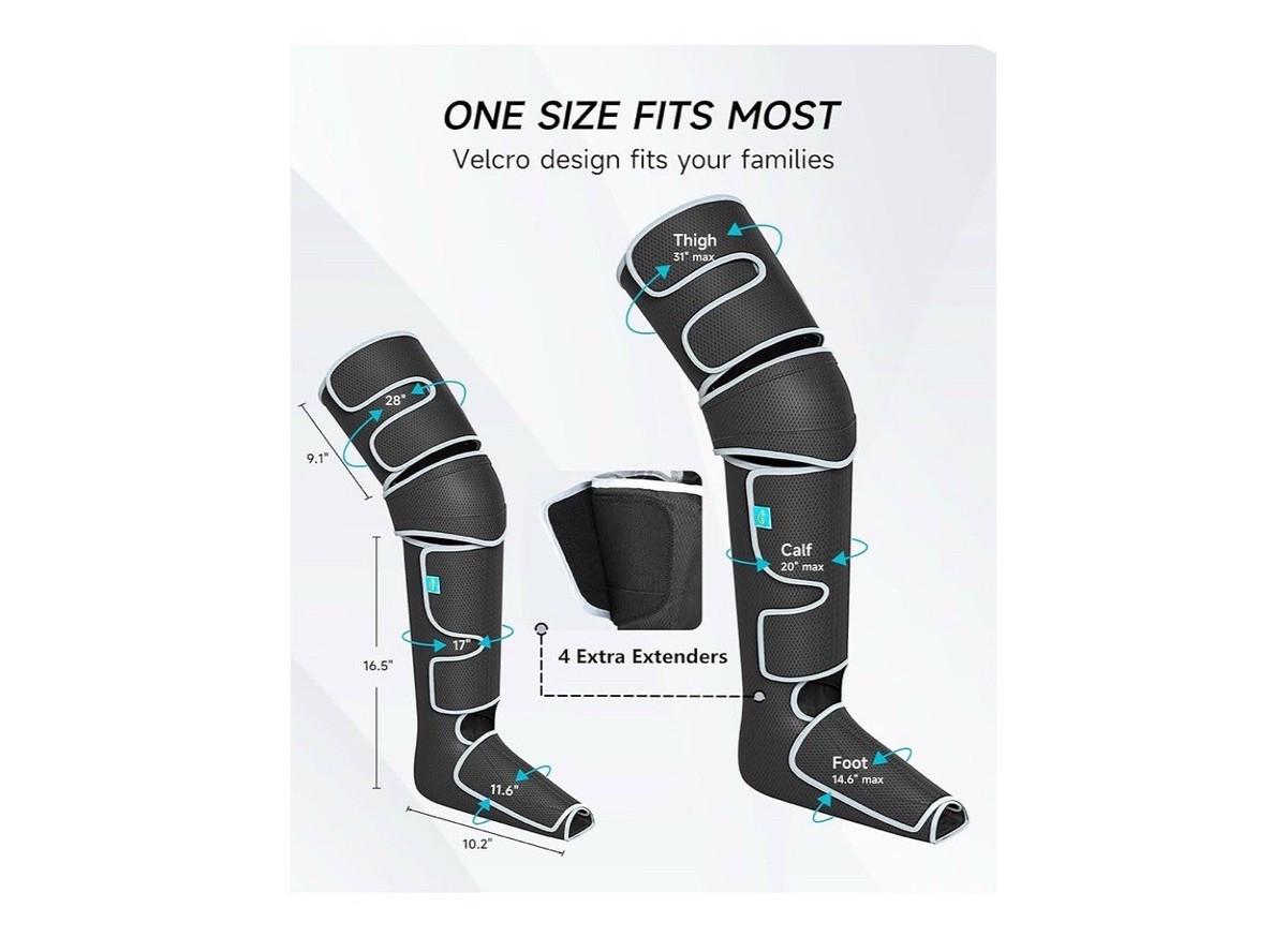 Массажер для ног Air Compression Full Leg Massager AJFLM23 для улучшения кровообращения и снятия боли - фото 5 Массажер для ног Air Compression Full Leg Massager AJFLM23 для улучшения кровообращения и снятия боли - фото 5