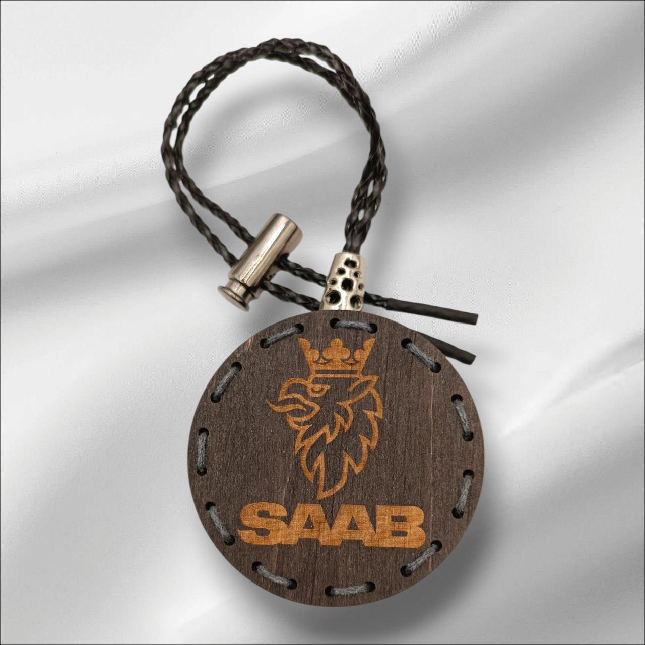 Ароматизатор для авто SAAB из дерева/войлока и аромапарфюм 10 мл (27083402)
