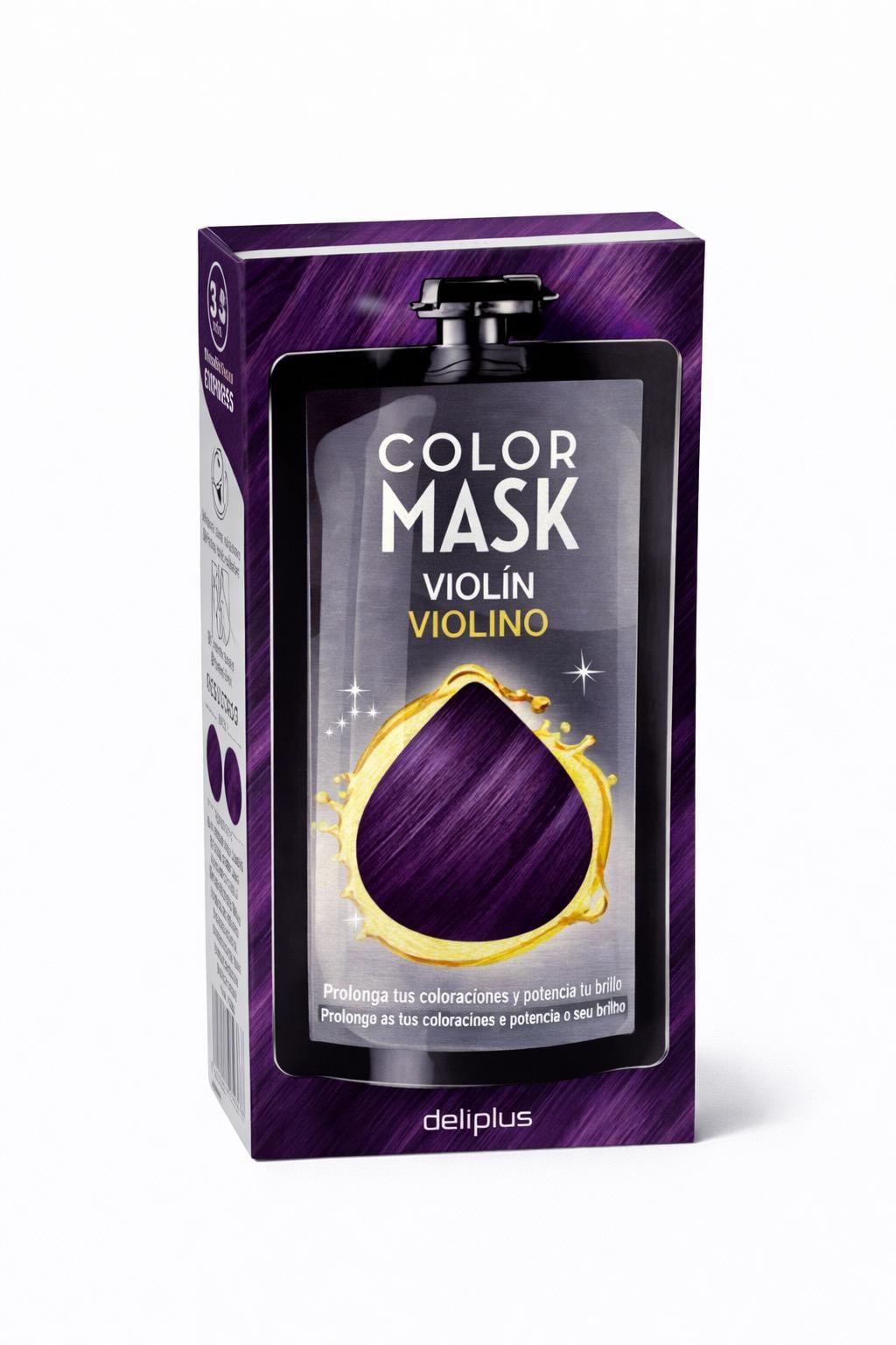 Экспресс-маска для волос тонировочная Deliplus Color Mask Colorcor Reviva Violin 60 мл Фиолетово-сливовый Экспресс-маска для волос тонировочная Deliplus Color Mask Colorcor Reviva Violin 60 мл Фиолетово-сливовый