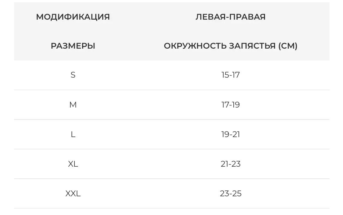 Бандаж эластичный трикотажный на запястье с металлической пластиной Orthopoint REF-722 на левую руку M - фото 2