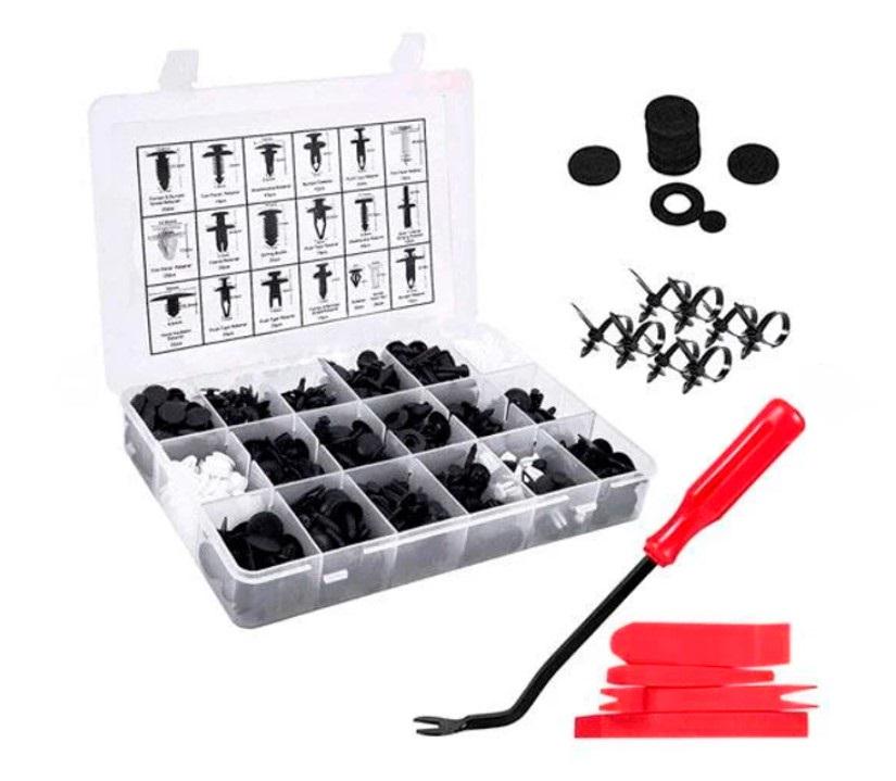 Набор клипс автомобильных/съемников 435 пр. (374867)