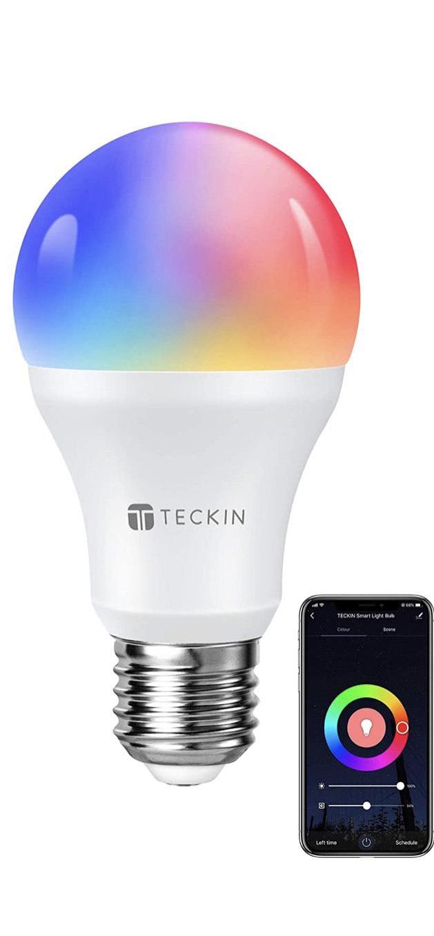 Умная лампочка TECKIN SB50 LED Wi-Fi лампа 2800k-6200k RGB 7,5 Вт 800 Лм с поддержкой IOS и Android (1333)