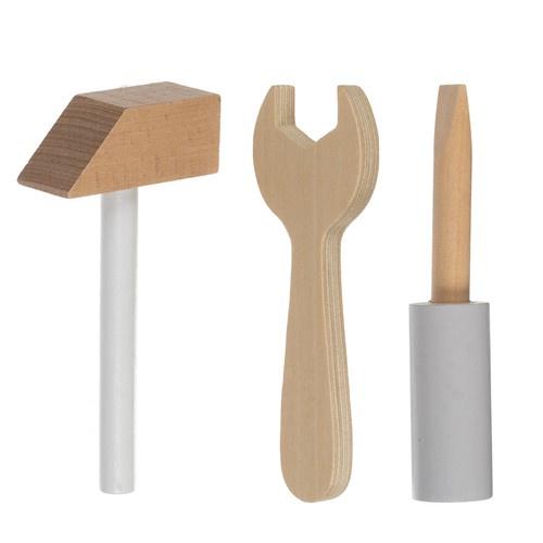 Набор инструментов детский Kruzzel деревянный 3в1 (29325646) - фото 7 Набор инструментов детский Kruzzel деревянный 3в1 (29325646) - фото 7