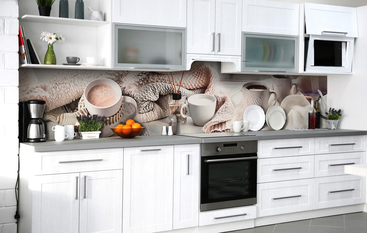 Кухонный фартук Ароматы зимы виниловый самоклеющийся 60х250 см