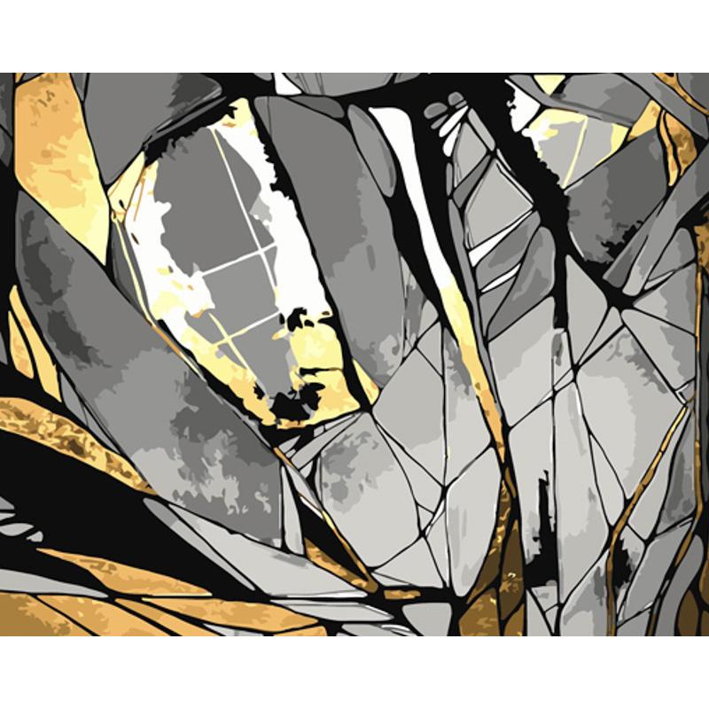 Картина за номерами Strateg Преміум Розбите скло з лаком та рівнем 40x50 см (GS1431) Картина за номерами Strateg Преміум Розбите скло з лаком та рівнем 40x50 см (GS1431)