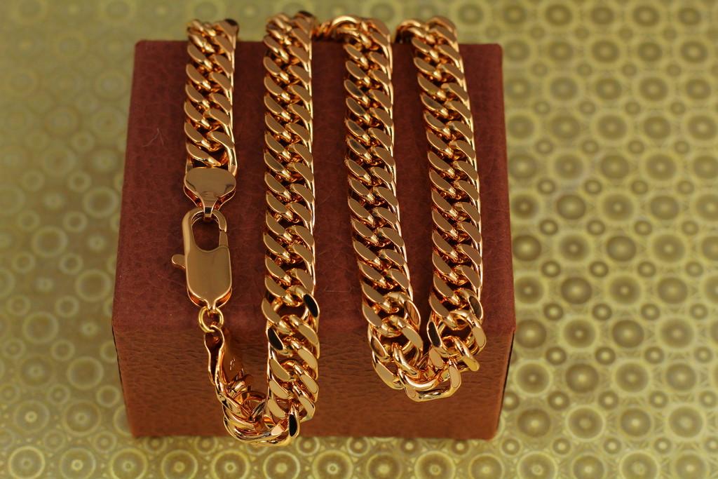 Цепь Xuping Jewelry Кобра 55 см 10 мм Золотистая (2234657180)