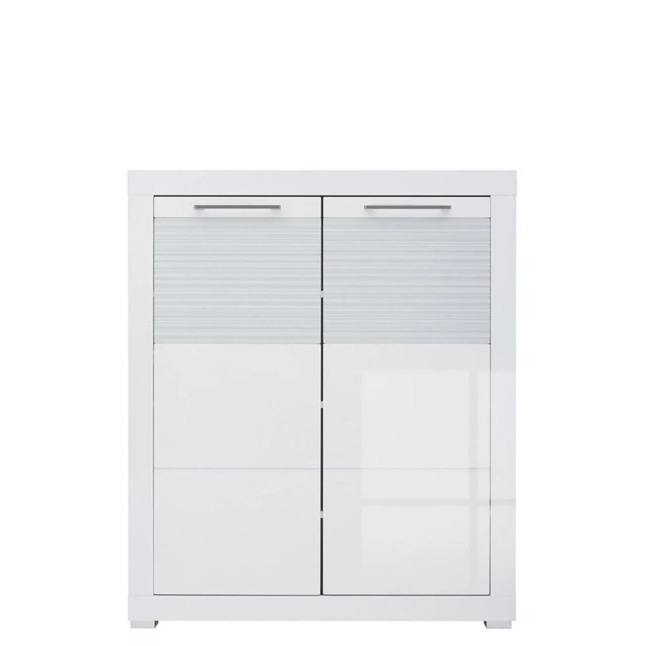 Комод с дверцей ВМК Флеймс REG2D/11/9 Белый/Белый глянец (GRB-1522) Комод с дверцей ВМК Флеймс REG2D/11/9 Белый/Белый глянец (GRB-1522)