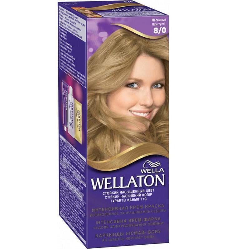 Крем-краска для волос Wellaton Intense 8/0 Песочный 110 мл