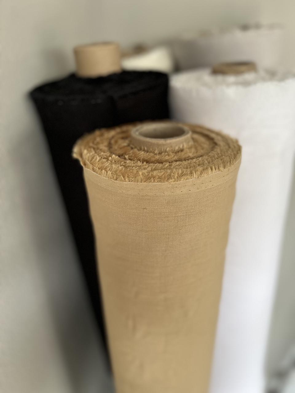 Ткань рубашечно-платьевая LINEN PLUS 100% лен 143 см 883 Нежно-желтый - фото 3 Ткань рубашечно-платьевая LINEN PLUS 100% лен 143 см 883 Нежно-желтый - фото 3