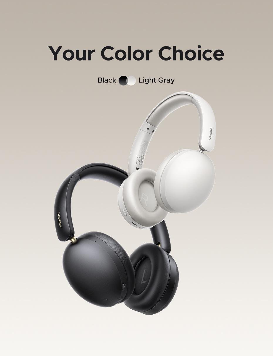 Навушники бездротові Ugreen повнорозмірні Bluetooth 5.4 40 мм Чорний (29516546) - фото 17 Навушники бездротові Ugreen повнорозмірні Bluetooth 5.4 40 мм Чорний (29516546) - фото 17