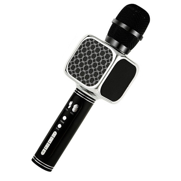 Микрофон Bluetooth беспроводной Magic Karaoke для караоке с фонограммой YS-69 Black-Silver