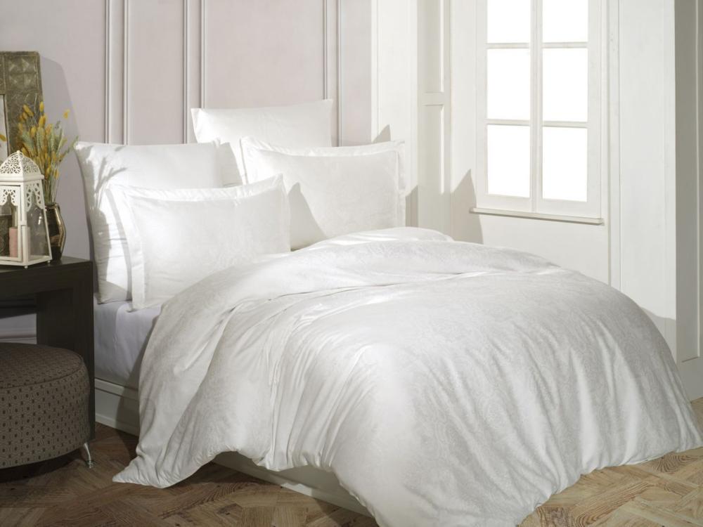 Комплект постельного белья Sultana Belizza Destina Krem жаккард евро 9983354 Кремовый (DR012808)