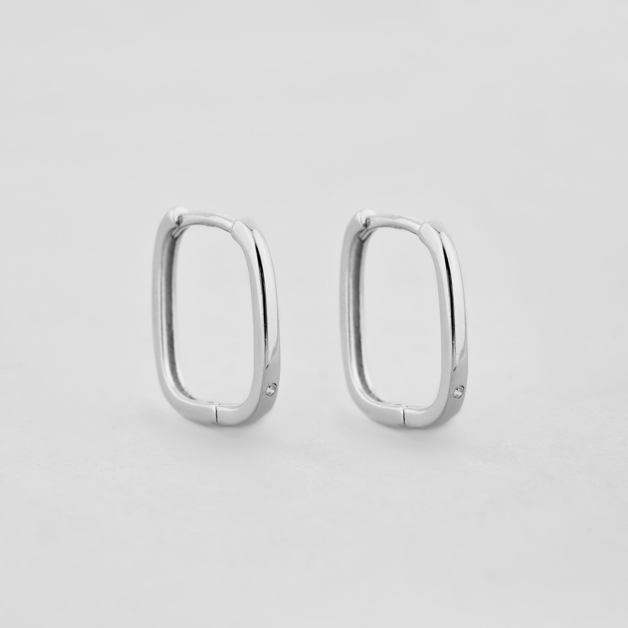 Серебряные серьги Minimal Простота (12055)