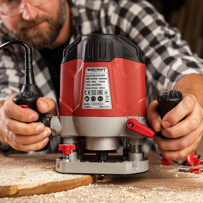 Фрезер электрический Worcraft ER12-6/8 по дереву 1200 Вт (13038) - фото 12 Фрезер электрический Worcraft ER12-6/8 по дереву 1200 Вт (13038) - фото 12