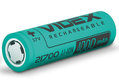 Акумулятор літій-іонний Videx 21700 4000 mAh (52307)