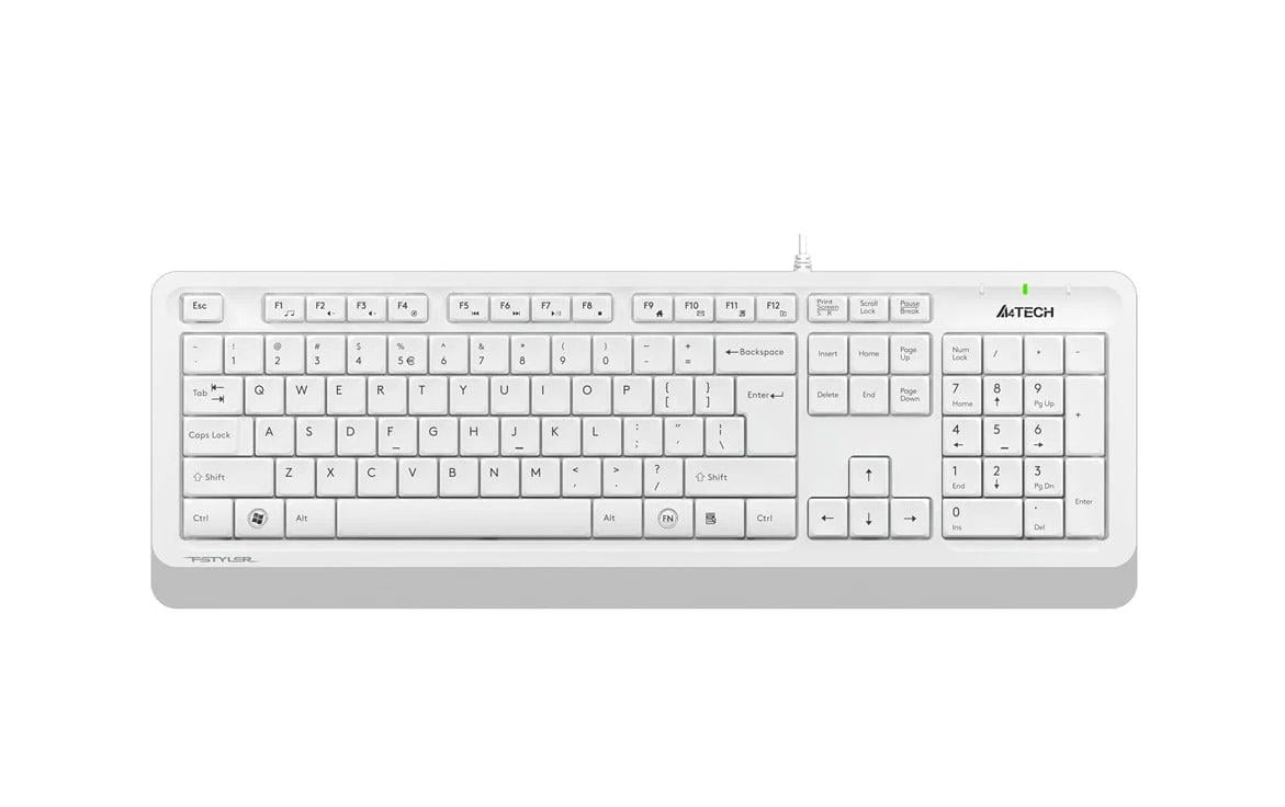 Клавіатура дротова A4Tech FK10 USB White (44165)