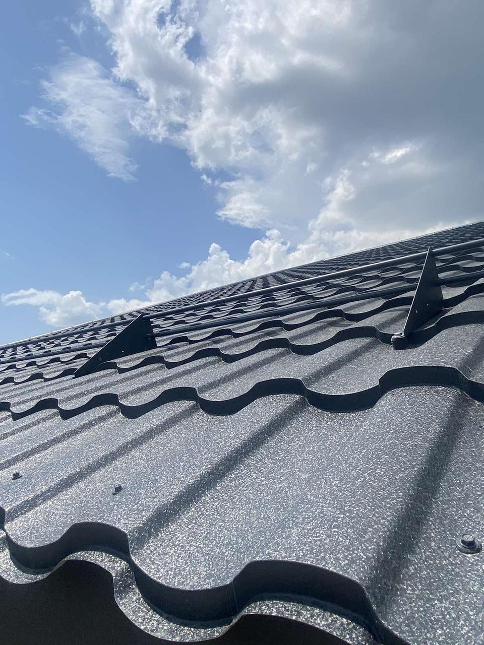 Снігозатримувач трубчастий універсальний 2 м RAL 8019/Темно-Коричневий (2534659184) - фото 2 Снігозатримувач трубчастий універсальний 2 м RAL 8019/Темно-Коричневий (2534659184) - фото 2