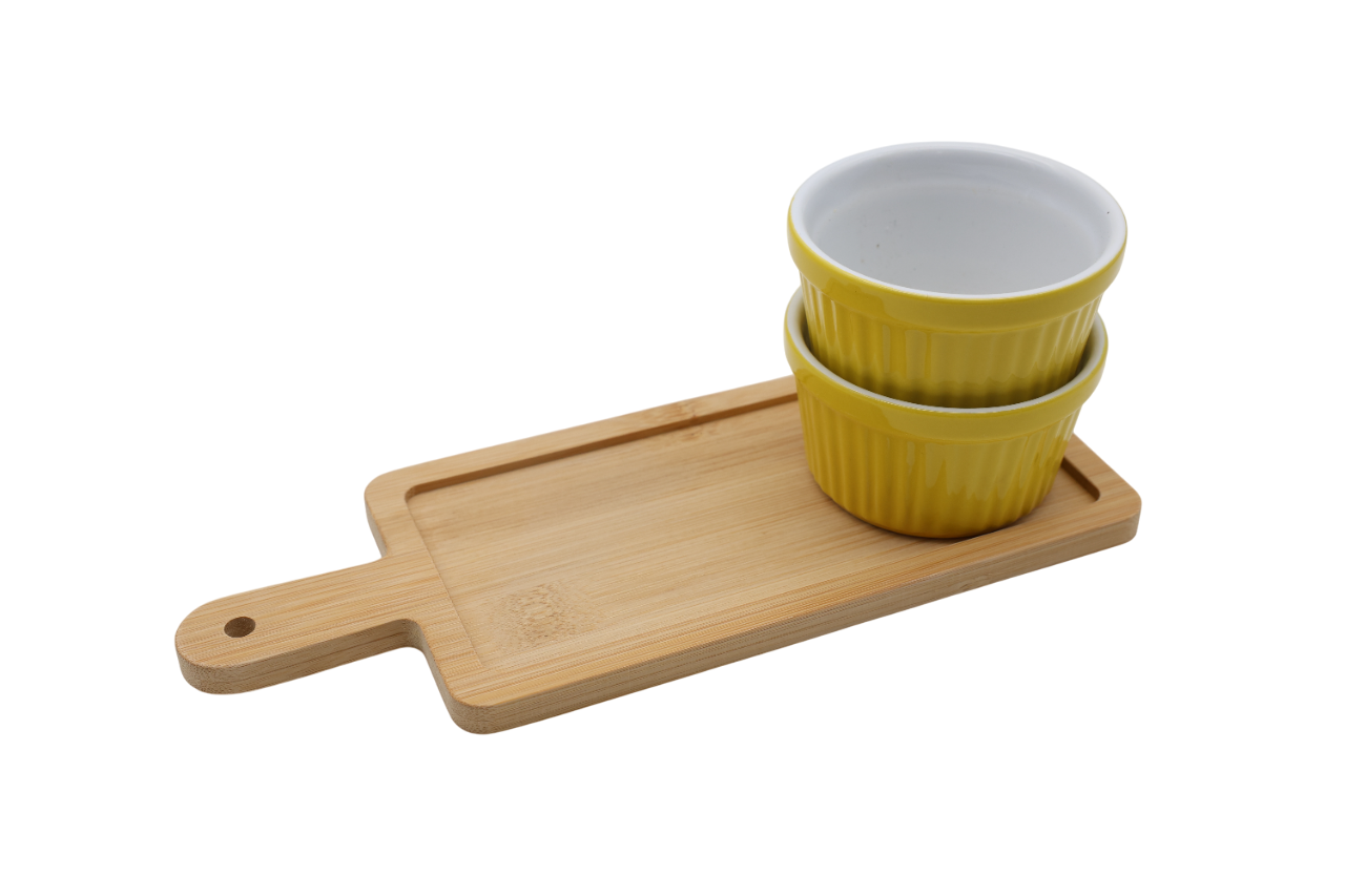 Набор пиал керамических на подставке Eurogold 3 предмета (7112901412) - фото 2 Набор пиал керамических на подставке Eurogold 3 предмета (7112901412) - фото 2